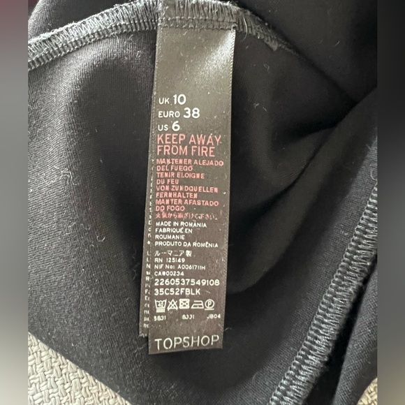 Topshop Off-the-Shoulder Mini Dress - Picture 7 of 9